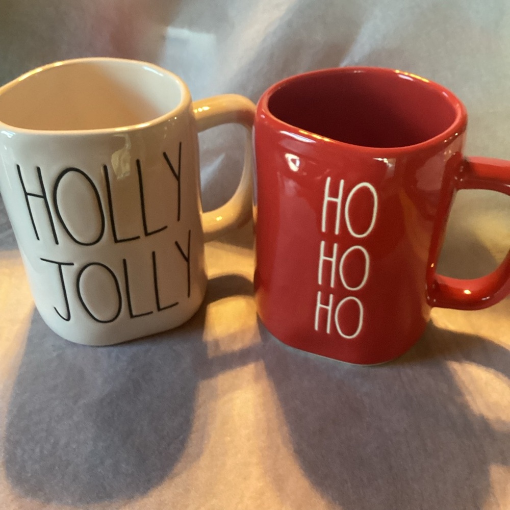 Rae Dunn Holiday Mugs - set of 2